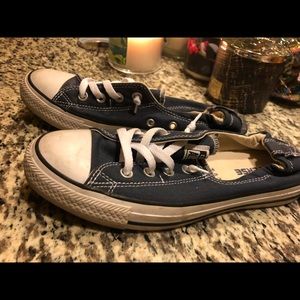 Slip on navy blue converse